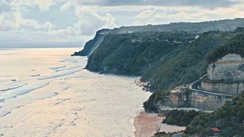 Tropical sandy beach Stock Footage 86744740