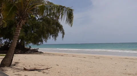 TROPICAL SANDY BEACH: Isla Verde tourist sector 5 Stock Footage 51029955