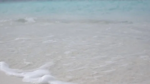 Tropical sea waves closeup Stock Footage 74022309