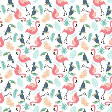 Tropical Seamless pattern 스톡 일러스트
