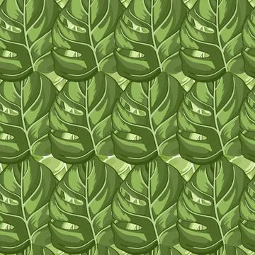 Tropical seamless pattern on light leaf background. Abstract texture decorati イラスト素材