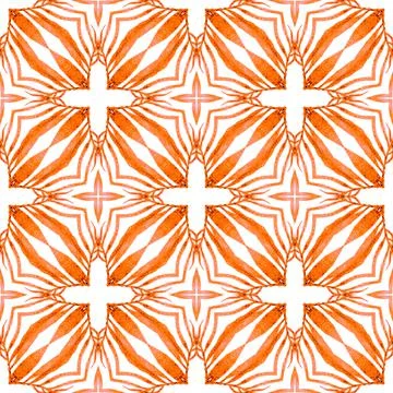 Tropical seamless pattern. Orange amusing boho Illustrazione stock