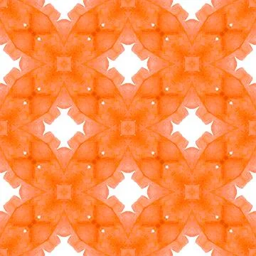 Tropical seamless pattern.  Orange great boho Stock Illustration