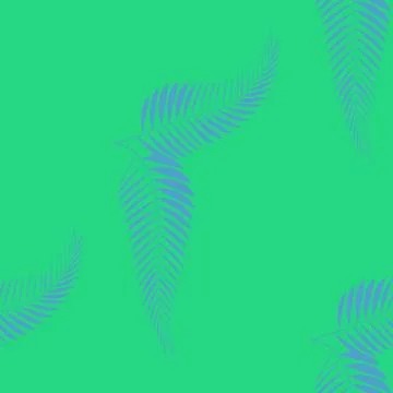 Tropical seamless pattern with palm leaves. Design element 스톡 일러스트