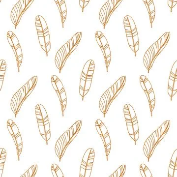 Tropical seamless pattern with palm leaves Stock Illustration