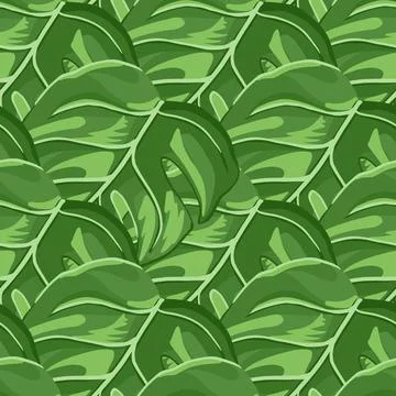Tropical seamless pattern random of leaf background. Abstract texture decorat 스톡 일러스트