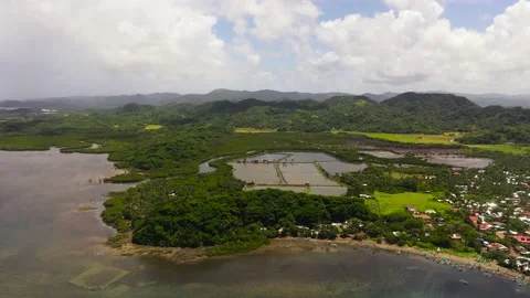 Tropical seascape in the Philippines. Stock Footage 233305938