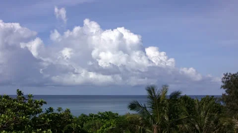 Tropical shore timelapse Stock Footage 24663637