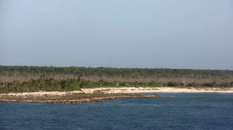 Tropical shoreline Stock Footage 2144245