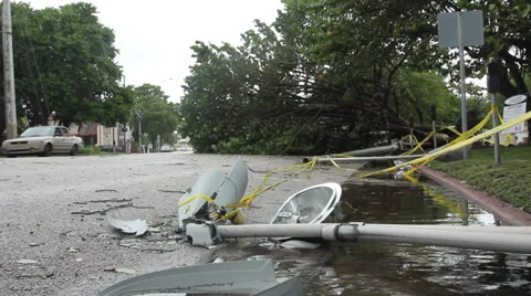 Tropical Storm Aftermath Stock Footage 33577778