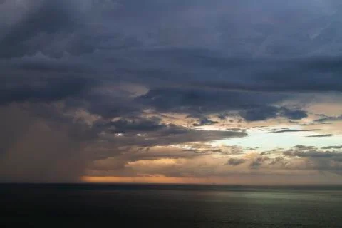 Tropical Storm Cloudscape Seascape Rain Photos