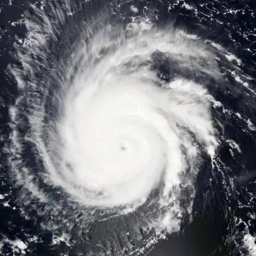 Tropical storm. Giant cyclone. Elements of this image are furnished by NASA Foto stock