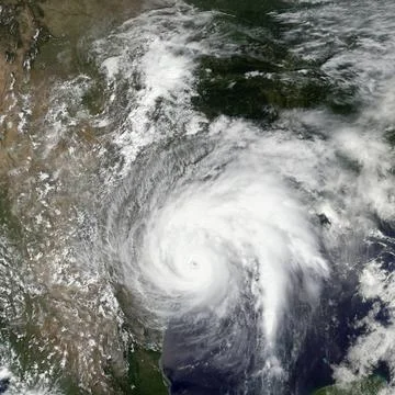 Tropical storm Harvey. Elements of this image are furnished by NASA Tropic... Stock Photos