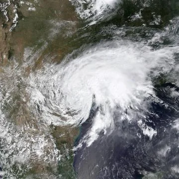 Tropical Storm Harvey. Elements of this image are furnished by NASA Tropic... Stock Photos