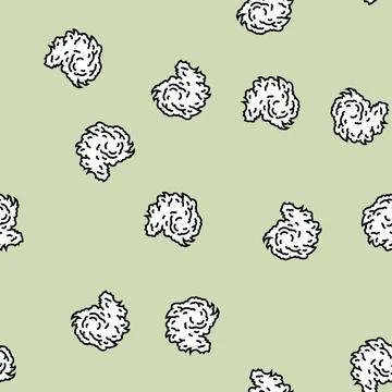 Tropical storm hurricane disaster vector seamless pattern Illustrazione stock
