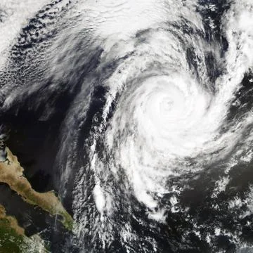 Tropical Storm Rosa. Elements of this image are furnished by NASA Foto stock