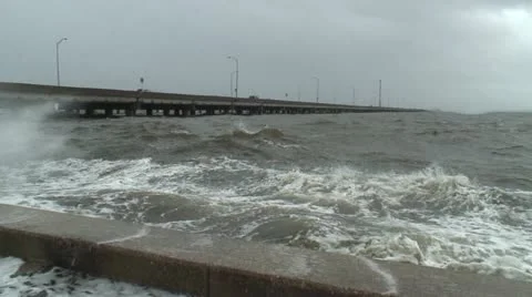 Tropical Storm Surge Stock Footage 14603356