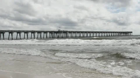 Tropical Storm Warning Stock Footage 12468333