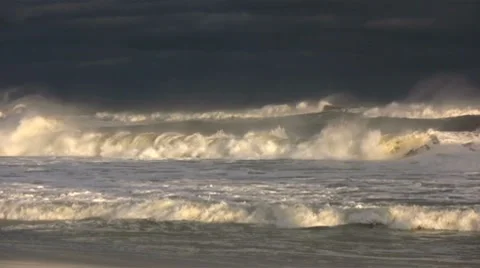 Tropical Storm Waves Stock Footage 8655635