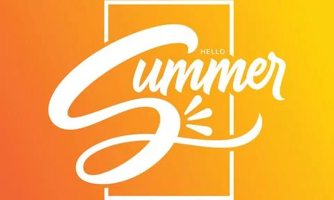 Tropical Summer Abstract Background Template Stock Illustration