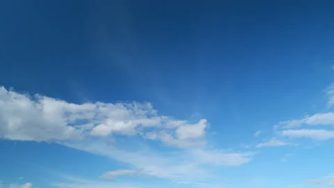 Tropical summer sunlight and sunrays. Colorful cumulus and cirrus on different Video stock 216465340
