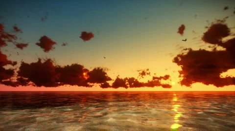 Tropical Sunrise Time Lapse Stock Footage