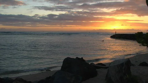 Tropical Sunset Video stock 751160