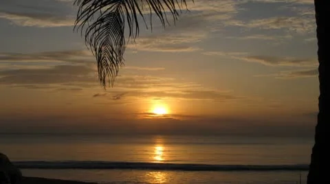 Tropical sunset Видео 10589714