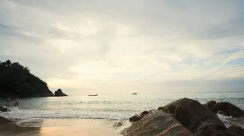 Tropical sunset Stock Footage 10589816