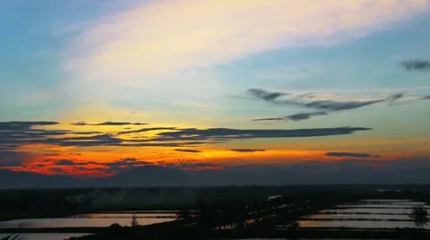 Tropical sunset Stock Footage 12461196