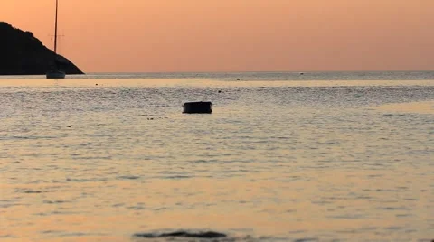 Tropical sunset Stock Footage 41184563