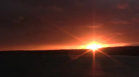 Tropical sunset Stock Footage 47460227
