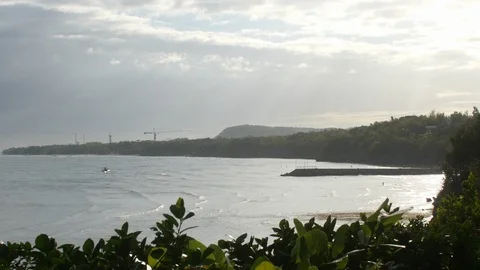 Tropical sunset 스톡 동영상 127398671