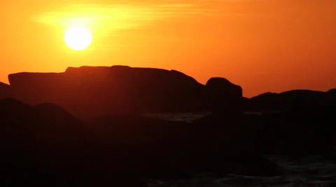 Tropical Sunset at Goa, India Stock Footage 37344310