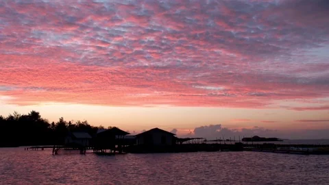 Tropical sunset in Karimunjawa Stock Footage 99162255