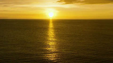 Tropical sunset over the sea. Stock Footage 243487038