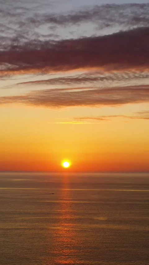 Tropical sunset over the sea. Stock Footage 301940881