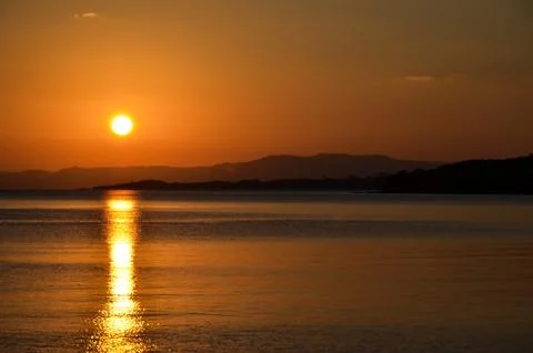 Tropical sunset Stock Photos