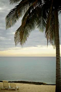 Tropical sunset Stock Photos