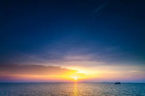Tropical sunset 스톡 사진