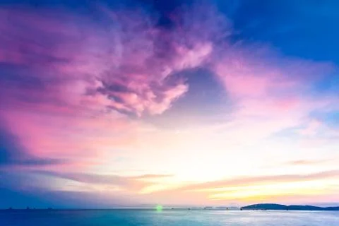 Tropical sunset Stock Photos