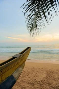 Tropical sunset Stock Photos