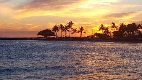 Tropical Sunset Stock Photos
