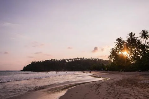 Tropical sunset Stock Photos
