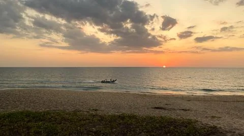 Tropical sunset Stock Photos