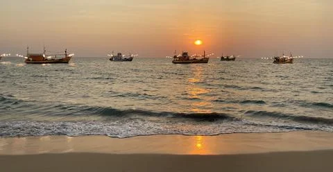 Tropical sunset Foto stock