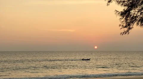 Tropical sunset Stock Photos