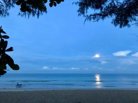 Tropical sunset Stock Photos