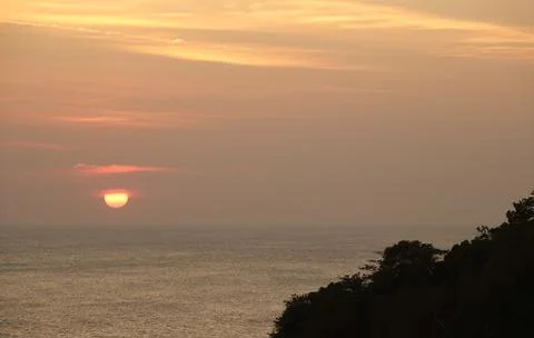 Tropical sunset Stock Photos