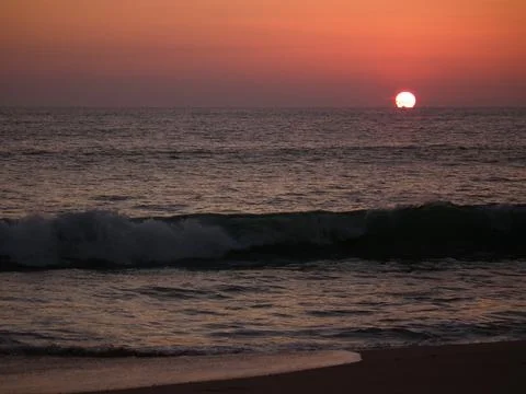 Tropical sunset Stock Photos